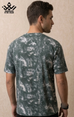تیشرت یقه گرد Stone Wash چاپی Stin Man کد ۳۴۱۳ - تصویر 2