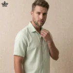 پیراهن آستین کوتاه لینن بامبو Stin Man کد ۳۴۰۳ - تصویر 6